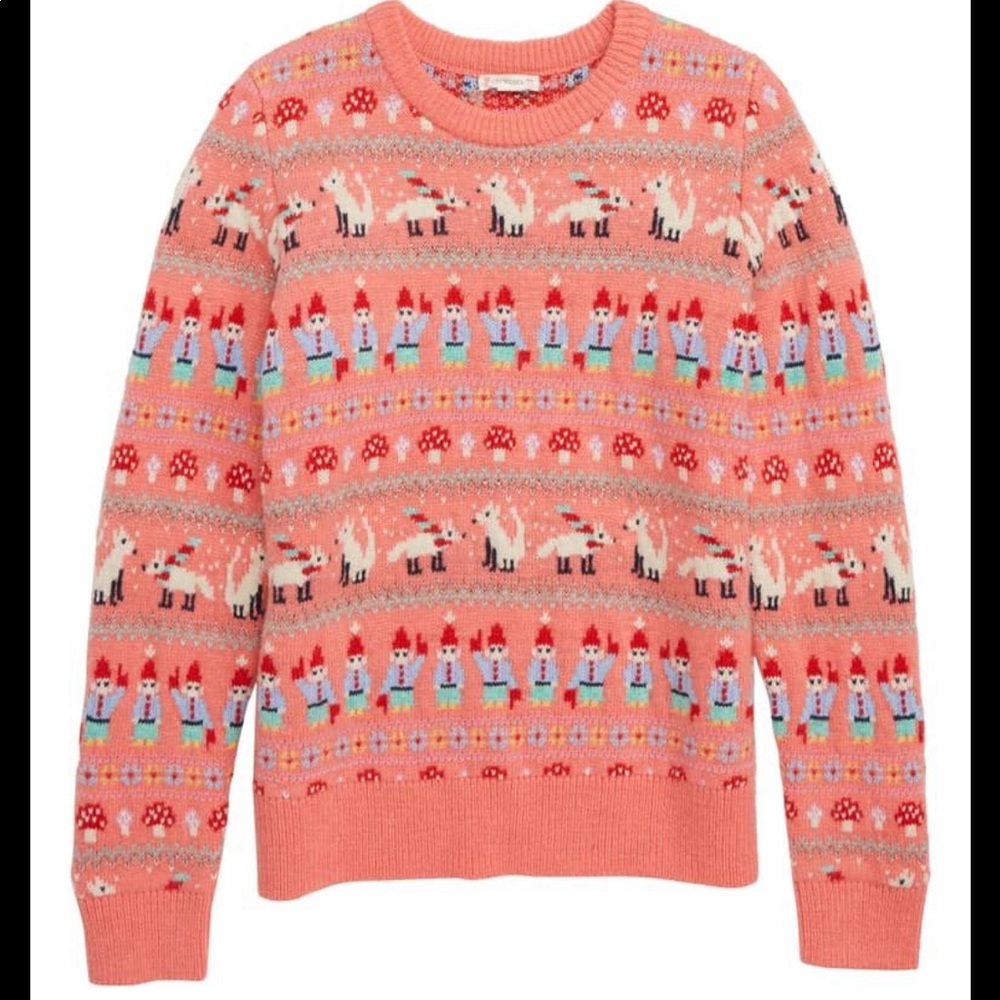 NWT crewcuts by Jcrew Gnome Sweater (Girls 14)